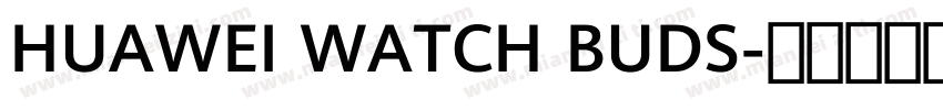 HUAWEI WATCH BUDS字体转换